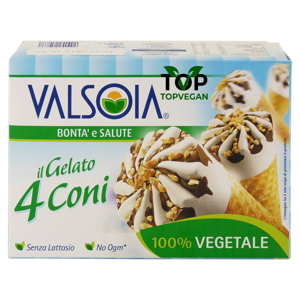 4 coni gelato vegan valsoia