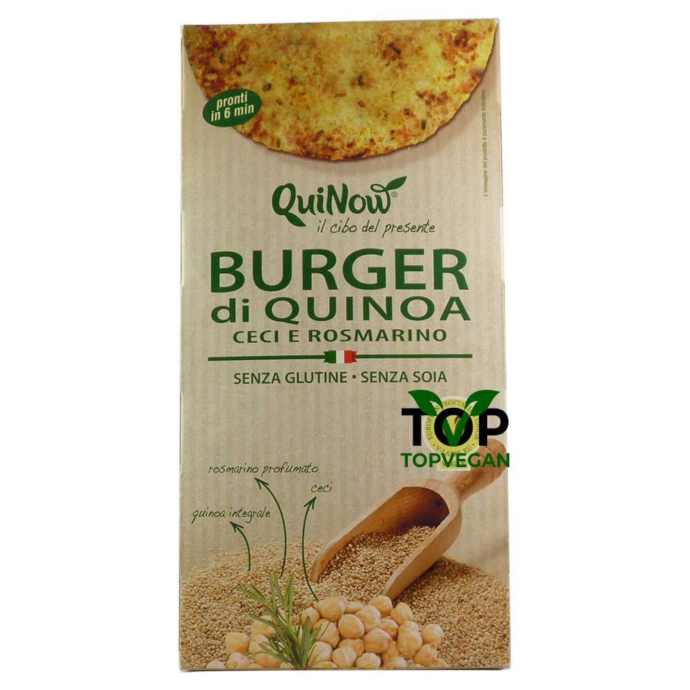Burger vegano quinoa ceci e rosmarino quinow
