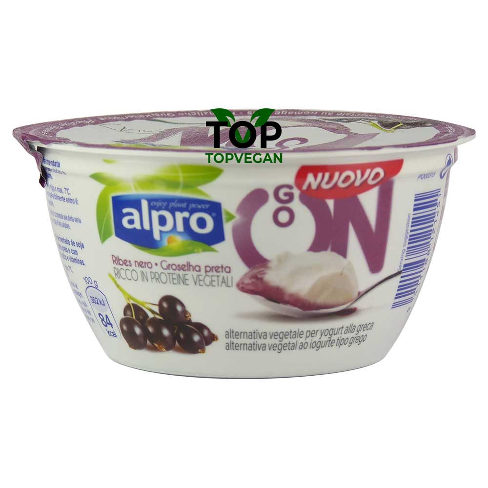 yogurt vegano greco al ribes nero alpro