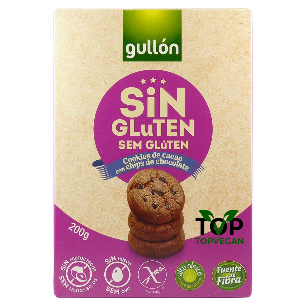 biscotti vegani senza glutine gocce cioccolato gullon
