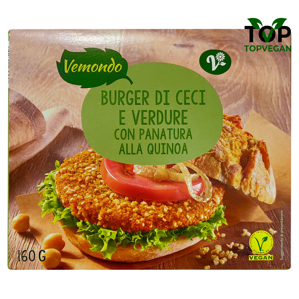 burger vegano ceci verdura vemondo