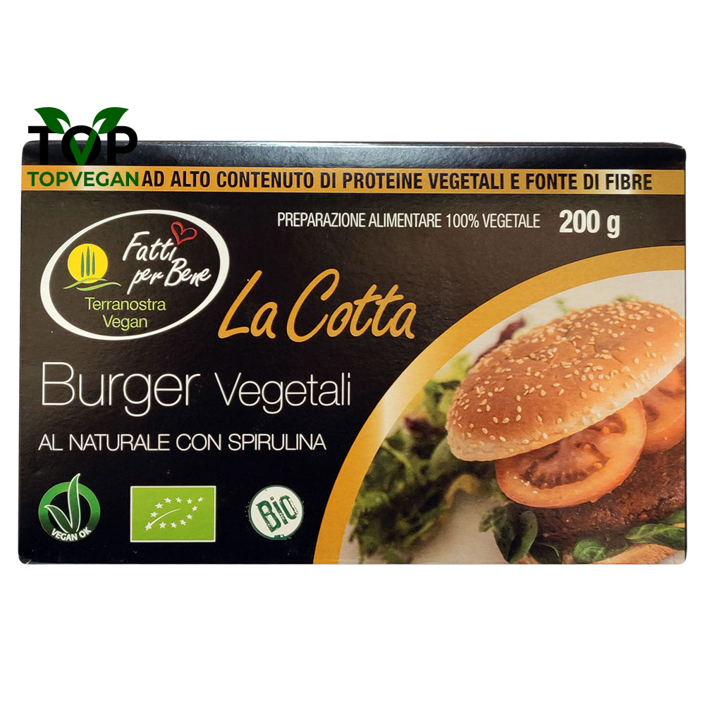 burger vegano terranostra spirulina