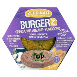 burger vegani zerbinati quinoa melanzane pomodoro
