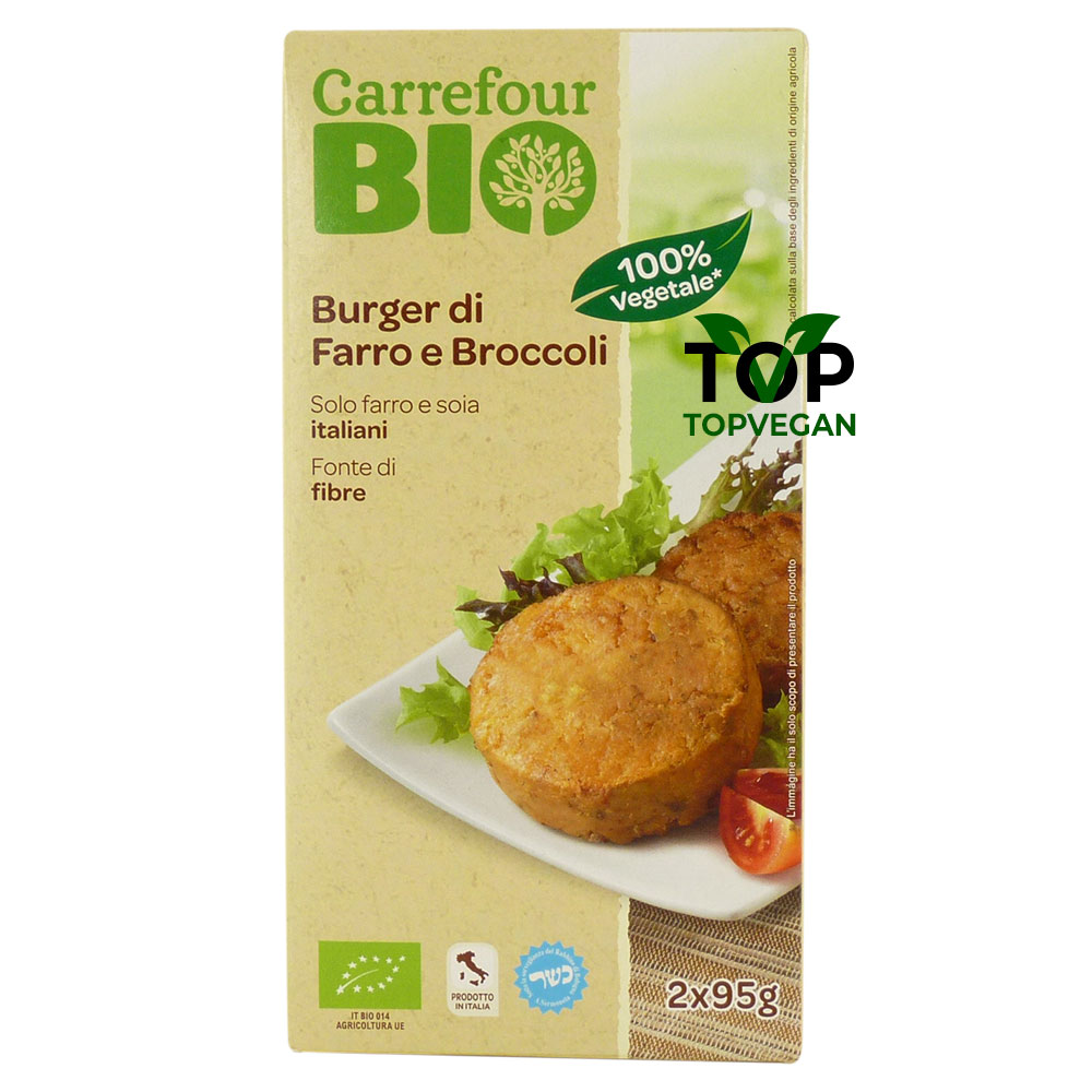 burger vegano farro broccoli carrefour