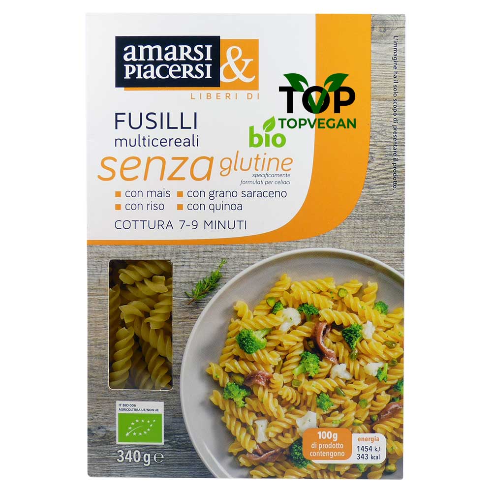 Fusilli multicereali amarsi piacersi senza glutine