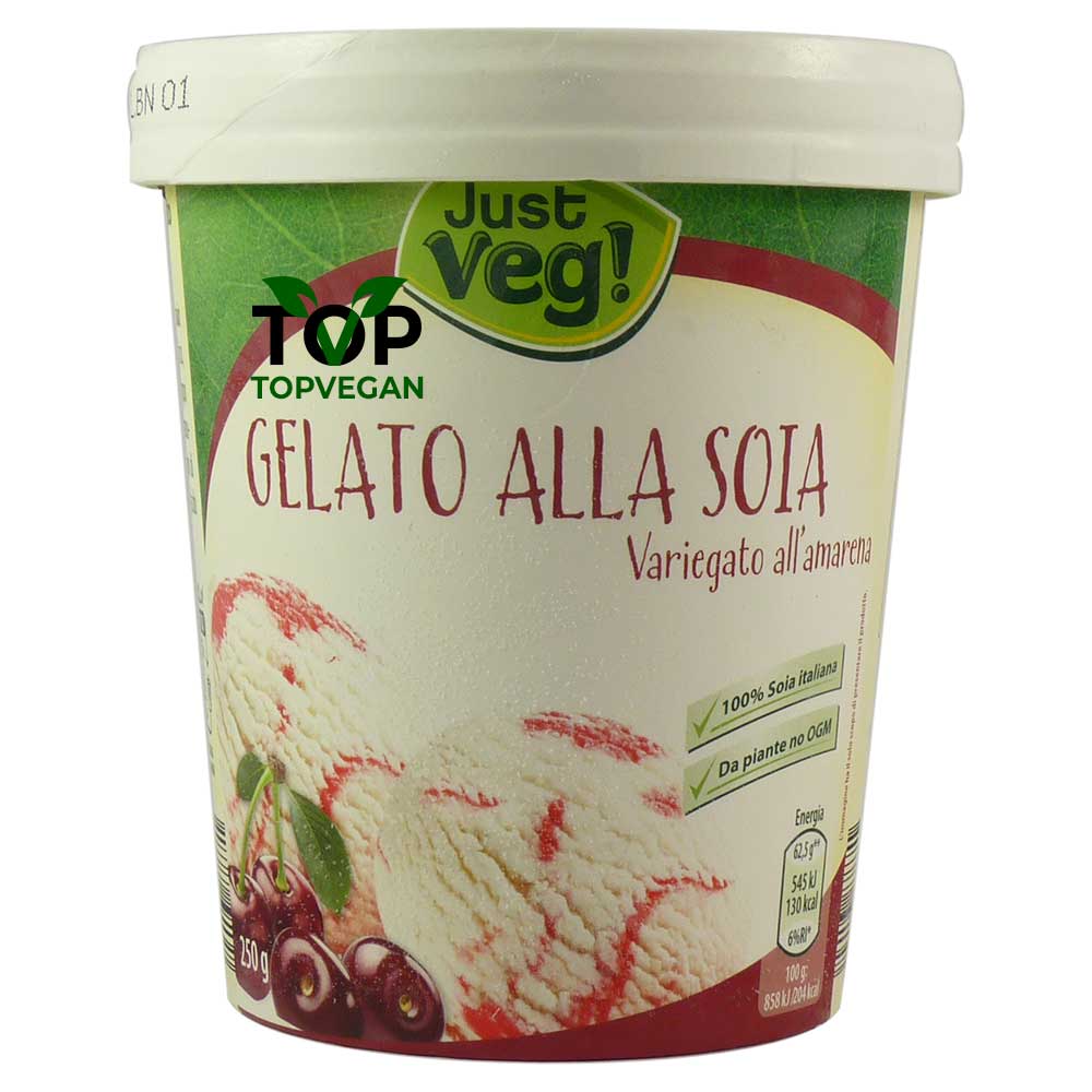 gelato vegan alla amarena just veg