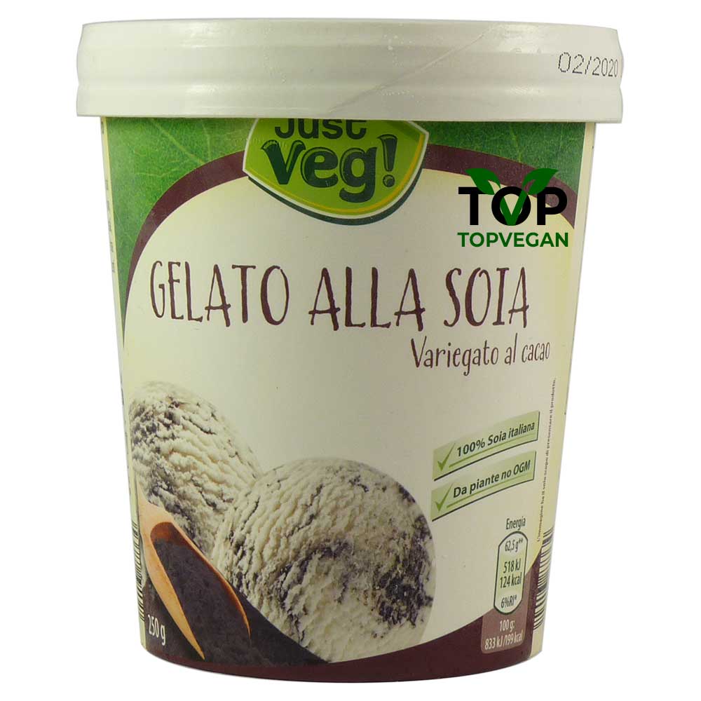 gelato vegan variegato al cacao just veg