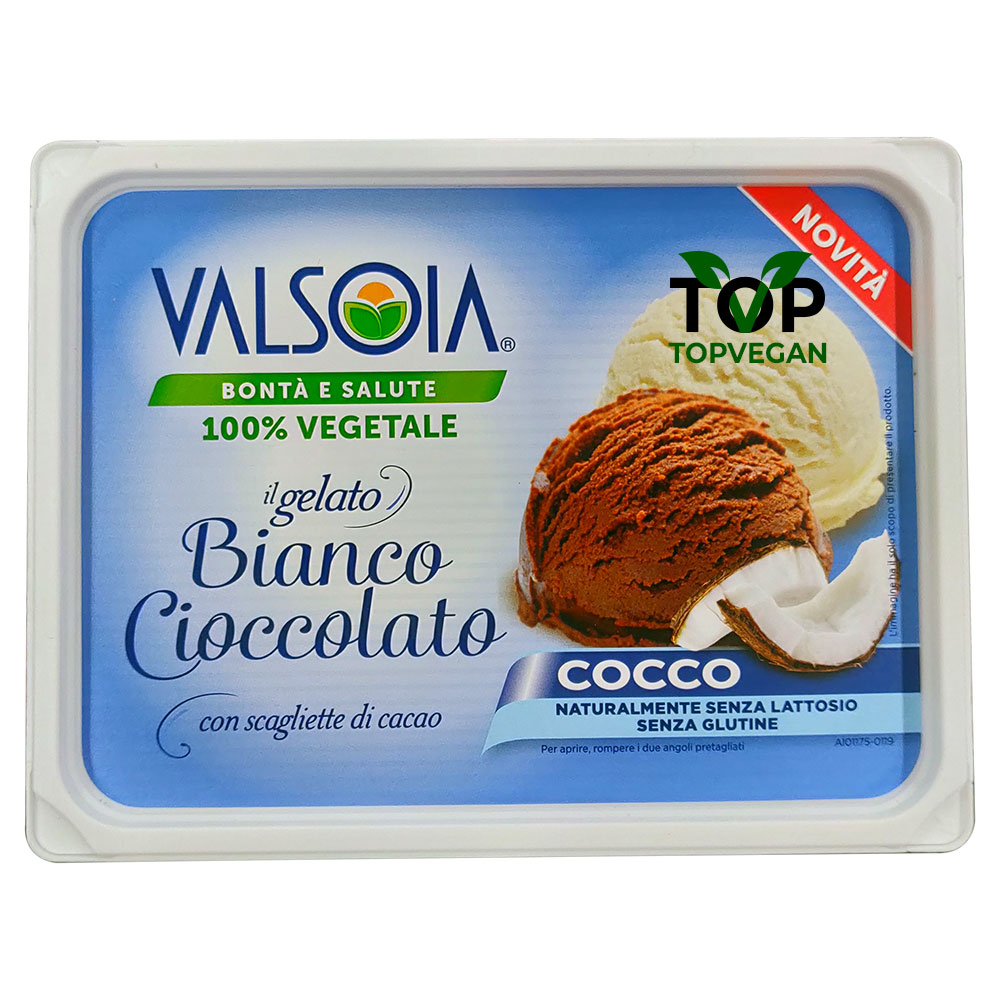 gelat o vegano cioccolato cocco valsoia