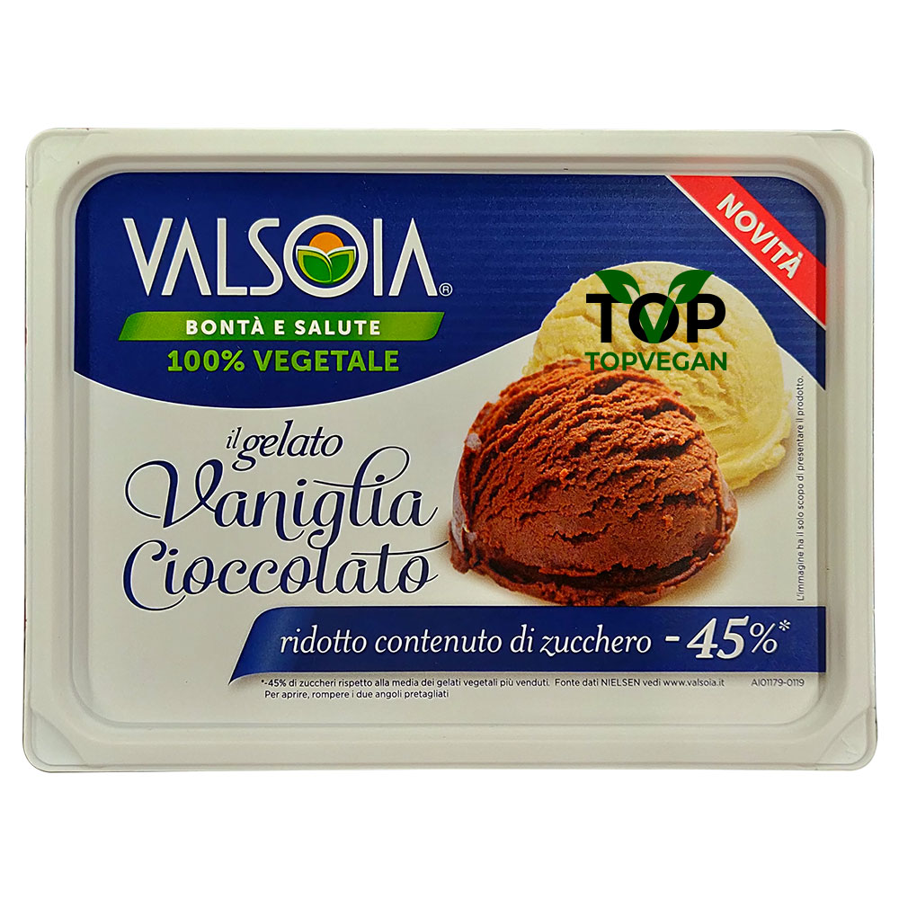 gelato vegan vaniglia cioccolato valsoia