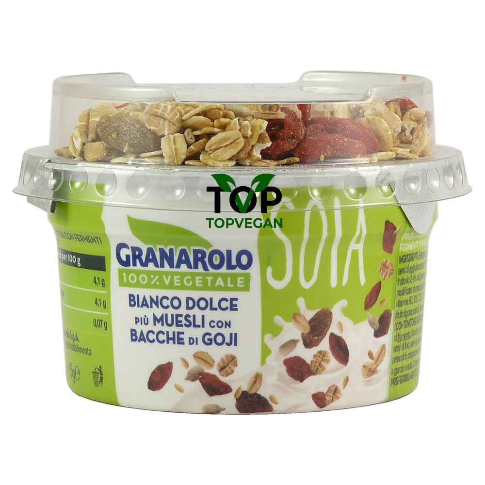 yogurt di soia con muesli e bacche di goji granarolo