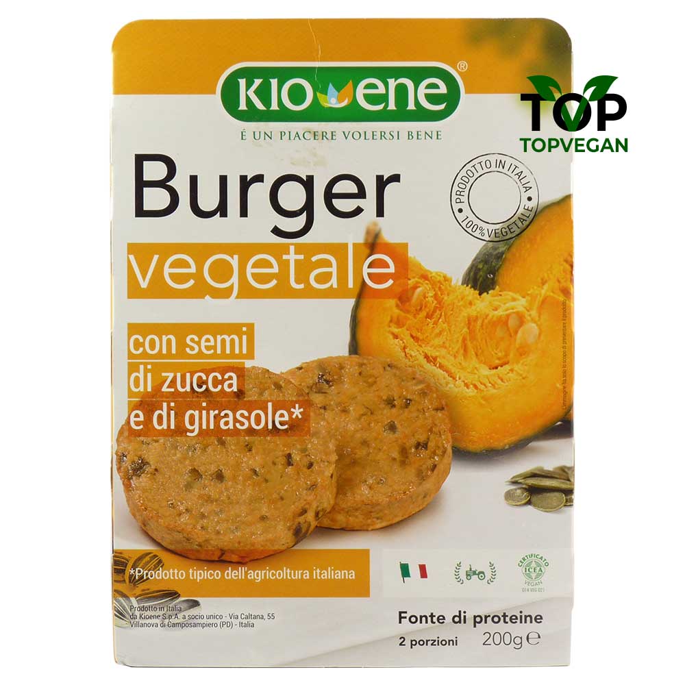 burger vegano kioene semi di zucca e girasole