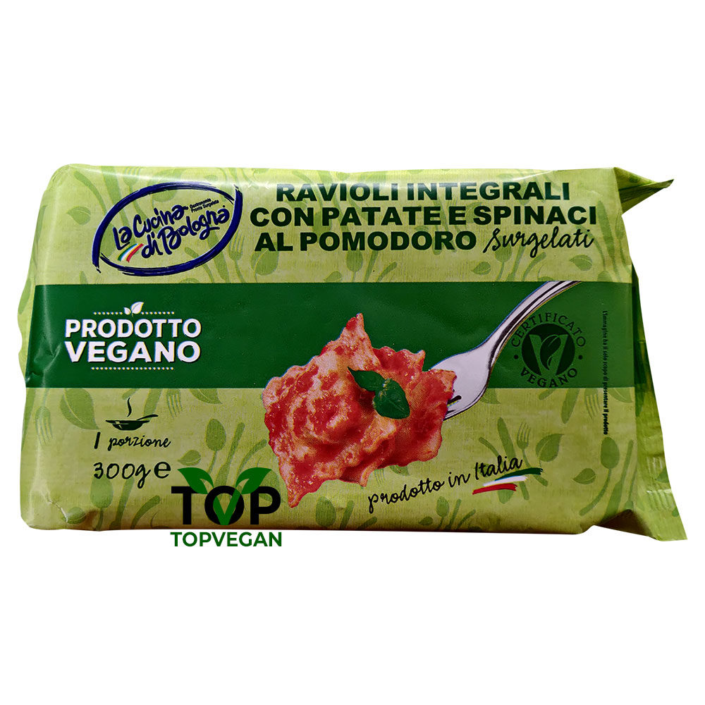 Ravioli véganes à la bolognaise · Patate & Cornichon