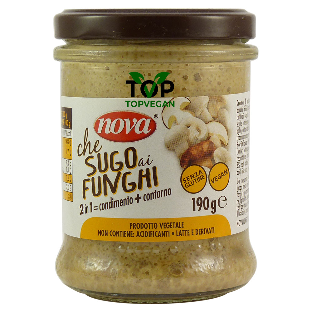 sugo ai funghi nova vegano