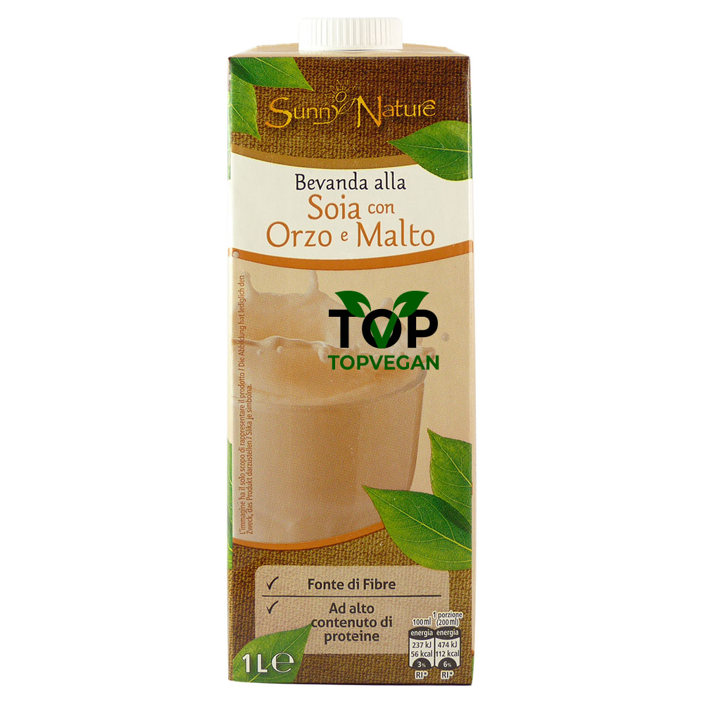 Latte vegetale sunny nature di soia orzo malto