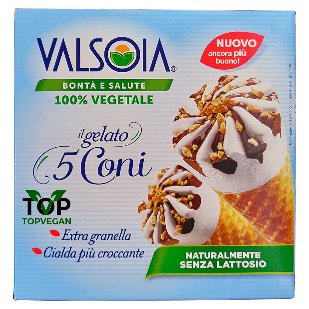 5 coni vegani di Valsoia