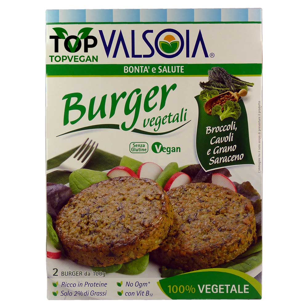 burger vegan broccoli cavoli grano saraceno