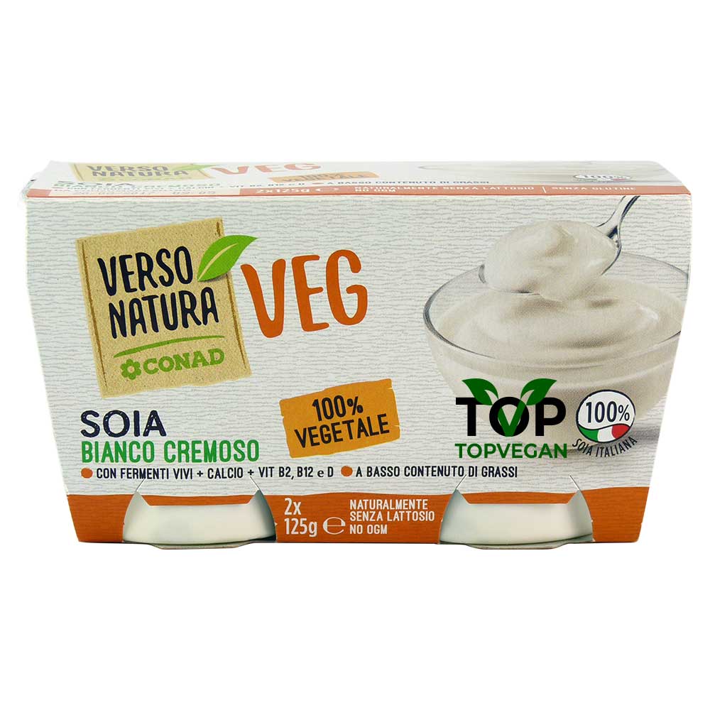 yogurt vegano di soia verso natura