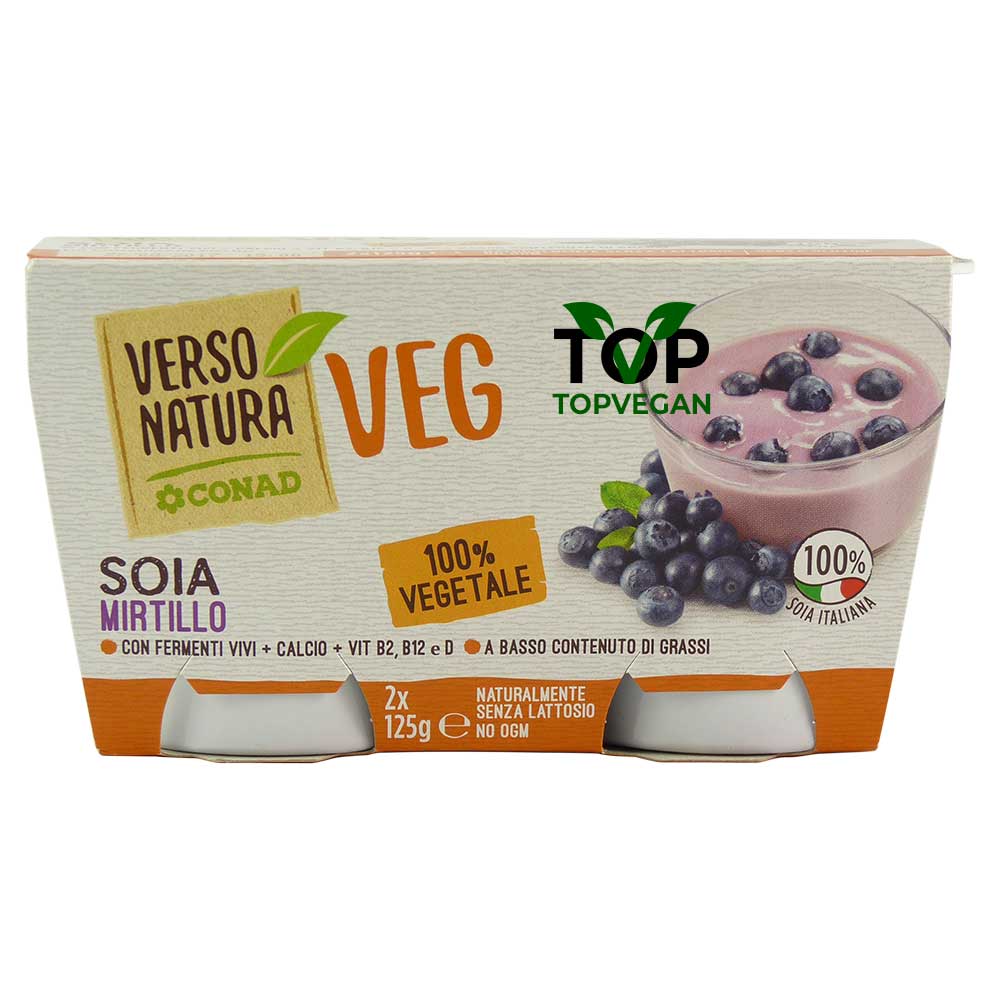 yogurt di soia ai mirtilli verso natura